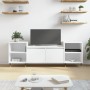 Mueble para TV madera contrachapada blanco 160x35x55 cm en Muebles TV | Comprar online en Foru.es