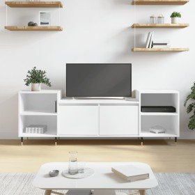 Mueble para TV madera contrachapada blanco 160x35x55 cm en Muebles TV | Comprar online en Foru.es