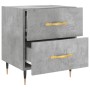 Mesita noche 2 uds madera ingeniería gris hormigón 40x35x47,5cm de vidaXL, Mesitas de noche - Ref: Foro24-827269, Precio: 82,...