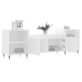 Mueble para TV madera contrachapada blanco 160x35x55 cm en Muebles TV | Comprar online en Foru.es