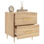 Mesita noche 2 uds madera ingeniería roble Sonoma 40x35x47,5 cm de vidaXL, Mesitas de noche - Ref: Foro24-827283, Precio: 100...