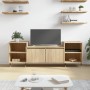 Mueble para TV madera contrachapada roble Sonoma 160x35x55 cm en Muebles TV | Comprar online en Foru.es