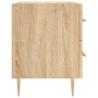 Mesita noche 2 uds madera ingeniería roble Sonoma 40x35x47,5 cm de vidaXL, Mesitas de noche - Ref: Foro24-827283, Precio: 100...