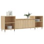 Mueble para TV madera contrachapada roble Sonoma 160x35x55 cm en Muebles TV | Comprar online en Foru.es