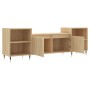 Mueble para TV madera contrachapada roble Sonoma 160x35x55 cm en Muebles TV | Comprar online en Foru.es