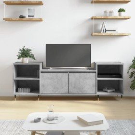 Mueble para TV madera contrachapada gris hormigón 160x35x55 cm en Muebles TV | Comprar online en Foru.es