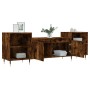 Mueble para TV madera contrachapada roble ahumado 160x35x55 cm en Muebles TV | Comprar online en Foru.es