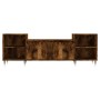 Mueble para TV madera contrachapada roble ahumado 160x35x55 cm en Muebles TV | Comprar online en Foru.es