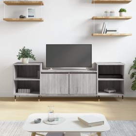 Mueble para TV madera contrachapada gris Sonoma 160x35x55 cm en Muebles TV | Comprar online en Foru.es