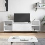 Mueble para TV madera contrachapada blanco 160x35x55 cm en Muebles TV | Comprar online en Foru.es