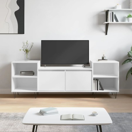 Mueble para TV madera contrachapada blanco 160x35x55 cm en Muebles TV | Comprar online en Foru.es