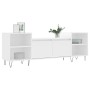 Mueble para TV madera contrachapada blanco 160x35x55 cm en Muebles TV | Comprar online en Foru.es