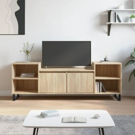 Mueble para TV madera contrachapada roble Sonoma 160x35x55 cm en Muebles TV | Comprar online en Foru.es