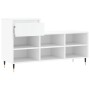 Mueble zapatero madera contrachapada blanco 102x36x60 cm en Zapateros y organizadores de calzado | Comprar online en Foru.es