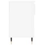 Mueble zapatero madera contrachapada blanco brillo 102x36x60 cm en Zapateros y organizadores de calzado | Comprar online en Foru
