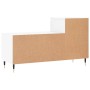 Mueble zapatero madera contrachapada blanco brillo 102x36x60 cm en Zapateros y organizadores de calzado | Comprar online en Foru