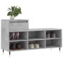Mueble zapatero madera contrachapada gris hormigón 102x36x60 cm en Zapateros y organizadores de calzado | Comprar online en Foru