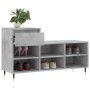 Mueble zapatero madera contrachapada gris hormigón 102x36x60 cm en Zapateros y organizadores de calzado | Comprar online en Foru