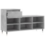 Mueble zapatero madera contrachapada gris hormigón 102x36x60 cm en Zapateros y organizadores de calzado | Comprar online en Foru