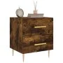 Mesita noche 2 uds madera ingeniería roble ahumado 40x35x47,5cm de vidaXL, Mesitas de noche - Ref: Foro24-827287, Precio: 80,...