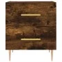 Mesita noche 2 uds madera ingeniería roble ahumado 40x35x47,5cm de vidaXL, Mesitas de noche - Ref: Foro24-827287, Precio: 80,...