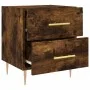 Mesita noche 2 uds madera ingeniería roble ahumado 40x35x47,5cm de vidaXL, Mesitas de noche - Ref: Foro24-827287, Precio: 80,...