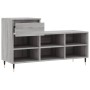 Mueble zapatero madera contrachapada gris Sonoma 102x36x60 cm en Zapateros y organizadores de calzado | Comprar online en Foru.e