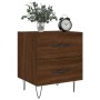 Mesita noche 2 uds madera ingeniería marrón roble 40x35x47,5 cm de vidaXL, Mesitas de noche - Ref: Foro24-827307, Precio: 56,...