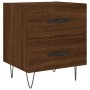 Mesita noche 2 uds madera ingeniería marrón roble 40x35x47,5 cm de vidaXL, Mesitas de noche - Ref: Foro24-827307, Precio: 56,...