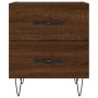 Mesita noche 2 uds madera ingeniería marrón roble 40x35x47,5 cm de vidaXL, Mesitas de noche - Ref: Foro24-827307, Precio: 56,...