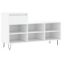 Mueble zapatero madera contrachapada blanco 102x36x60 cm en Zapateros y organizadores de calzado | Comprar online en Foru.es