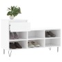 Mueble zapatero madera contrachapada blanco 102x36x60 cm en Zapateros y organizadores de calzado | Comprar online en Foru.es