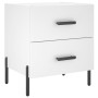 Mesitas de noche 2 uds madera ingeniería blanco 40x35x47,5 cm de vidaXL, Mesitas de noche - Ref: Foro24-827325, Precio: 101,0...