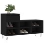 Mueble zapatero madera contrachapada negro 102x36x60 cm en Zapateros y organizadores de calzado | Comprar online en Foru.es