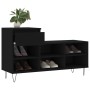 Mueble zapatero madera contrachapada negro 102x36x60 cm en Zapateros y organizadores de calzado | Comprar online en Foru.es