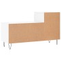 Mueble zapatero madera contrachapada blanco brillo 102x36x60 cm en Zapateros y organizadores de calzado | Comprar online en Foru