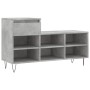 Mueble zapatero madera contrachapada gris hormigón 102x36x60 cm en Zapateros y organizadores de calzado | Comprar online en Foru