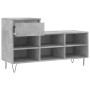 Mueble zapatero madera contrachapada gris hormigón 102x36x60 cm en Zapateros y organizadores de calzado | Comprar online en Foru