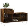 Mueble zapatero madera contrachapada roble ahumado 102x36x60 cm en Zapateros y organizadores de calzado | Comprar online en Foru