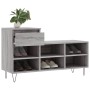 Mueble zapatero madera contrachapada gris Sonoma 102x36x60 cm en Zapateros y organizadores de calzado | Comprar online en Foru.e