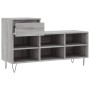 Mueble zapatero madera contrachapada gris Sonoma 102x36x60 cm en Zapateros y organizadores de calzado | Comprar online en Foru.e