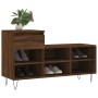 Mueble zapatero madera contrachapada roble marrón 102x36x60 cm en Zapateros y organizadores de calzado | Comprar online en Foru.