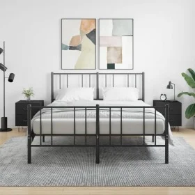 Mesitas de noche 2 uds madera ingeniería negro 40x35x47,5 cm de vidaXL, Mesitas de noche - Ref: Foro24-827295, Precio: 80,50 ...