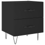 Mesitas de noche 2 uds madera ingeniería negro 40x35x47,5 cm de vidaXL, Mesitas de noche - Ref: Foro24-827295, Precio: 81,70 ...