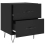 Mesitas de noche 2 uds madera ingeniería negro 40x35x47,5 cm de vidaXL, Mesitas de noche - Ref: Foro24-827295, Precio: 81,70 ...