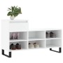 Mueble zapatero madera contrachapada blanco 102x36x60 cm en Zapateros y organizadores de calzado | Comprar online en Foru.es