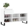 Mueble zapatero madera contrachapada blanco 102x36x60 cm en Zapateros y organizadores de calzado | Comprar online en Foru.es