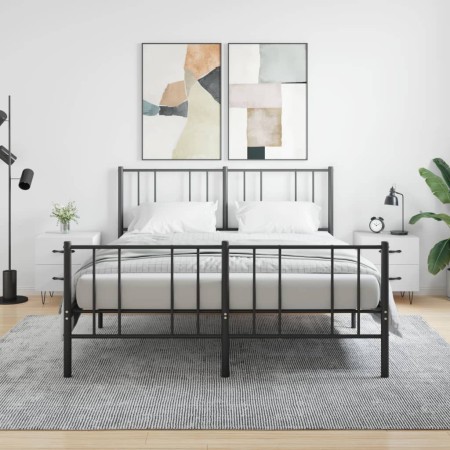 Mesitas de noche 2 uds madera ingeniería blanco 40x35x47,5 cm de vidaXL, Mesitas de noche - Ref: Foro24-827293, Precio: 81,70...