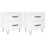 Nightstands 2 pcs engineered wood white 40x35x47.5 cm by vidaXL, Nightstands - Ref: Foro24-827293, Price: 80,59 €, Discount: %