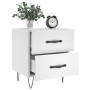 Mesitas de noche 2 uds madera ingeniería blanco 40x35x47,5 cm de vidaXL, Mesitas de noche - Ref: Foro24-827293, Precio: 81,70...